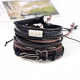 New Fashion Handmade Weave Vintage Boho Gypsy Hippie Cuff Beads Leather Infinity Charm Male Men Bracelets Women Female Jewelry