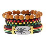 New Fashion Handmade Weave Vintage Boho Gypsy Hippie Cuff Beads Leather Infinity Charm Male Men Bracelets Women Female Jewelry