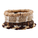 New Fashion Handmade Weave Vintage Boho Gypsy Hippie Cuff Beads Leather Infinity Charm Male Men Bracelets Women Female Jewelry