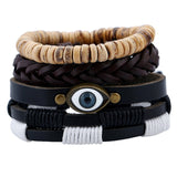 New Fashion Handmade Weave Vintage Boho Gypsy Hippie Cuff Beads Leather Infinity Charm Male Men Bracelets Women Female Jewelry