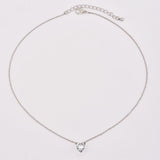 Small Heart Choker Necklace For Women Gold Silver Chain Smalll Love Necklace Pendant In Collar Bohemian Chocker Necklace Jewelry
