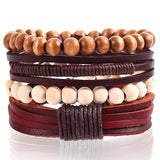 New Fashion Handmade Weave Vintage Boho Gypsy Hippie Cuff Beads Leather Infinity Charm Male Men Bracelets Women Female Jewelry