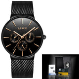 2019 Classic Women Rose Gold Top Brand Luxury Laides Dress Business Fashion Casual Waterproof Watches Quartz Calendar Wristwatch