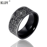 Viking Stainless Steel Dragon Men's Ring Gothic black ring Northern Europe Thor Chinese style charms Jewelry unique bague homme