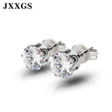 JXXGS Stud/Women Earrings 2019 Women Earrings Fashion jewelry Green/Red/Pink/Blue/Yellow Crystal Stone Earrings For Women Gift