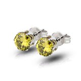 JXXGS Stud/Women Earrings 2019 Women Earrings Fashion jewelry Green/Red/Pink/Blue/Yellow Crystal Stone Earrings For Women Gift