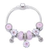 DGW High Quality 17-21Cm Snake Chain Link Bracelet Fit Pandora Beads Bracelet European Charm For Women Diy Jewelry Making