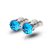 JXXGS Stud/Women Earrings 2019 Women Earrings Fashion jewelry Green/Red/Pink/Blue/Yellow Crystal Stone Earrings For Women Gift