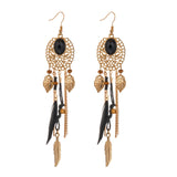 Bohemian Long Tassel Earrings For Women 2018 Fashion Jewelry Gold Color Pendientes Fringe Elegant Earrings Female Wedding Gift