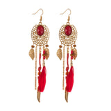 Bohemian Long Tassel Earrings For Women 2018 Fashion Jewelry Gold Color Pendientes Fringe Elegant Earrings Female Wedding Gift