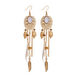 Bohemian Long Tassel Earrings For Women 2018 Fashion Jewelry Gold Color Pendientes Fringe Elegant Earrings Female Wedding Gift