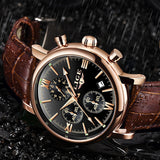 2019 LIGE Business Leather Fashion Waterproof Quartz Watch For Mens Watches Top Brand Luxury Male Date Clock Relogio Masculino